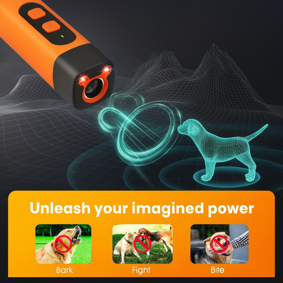 Repelente Ultrasónico para Perros — Dispositivo Anti-Ladrido Seguro y Recargable